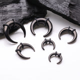 Detail View 2 of A Pair of Blackline Buffalo Pincher Hanging Steel Taper with O-Rings