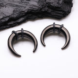 Detail View 1 of A Pair of Blackline Buffalo Pincher Hanging Steel Taper with O-Rings