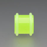 Detail View 1 of A Pair of Glow in the Dark Acrylic Regs Ear Gauge Plug-Green