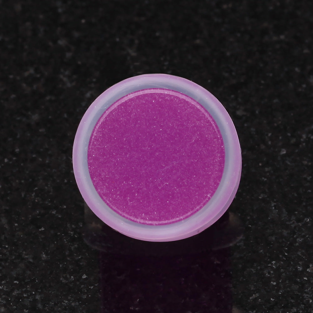 Detail View 2 of A Pair of Glow in the Dark Acrylic Regs Ear Gauge Plug-Purple