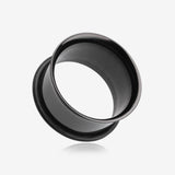 A Pair of Blackline Steel Single Flared Ear Gauge Tunnel Plug