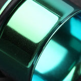 A Pair of Colorline Single Flared Ear Gauge Tunnel Plug-Green