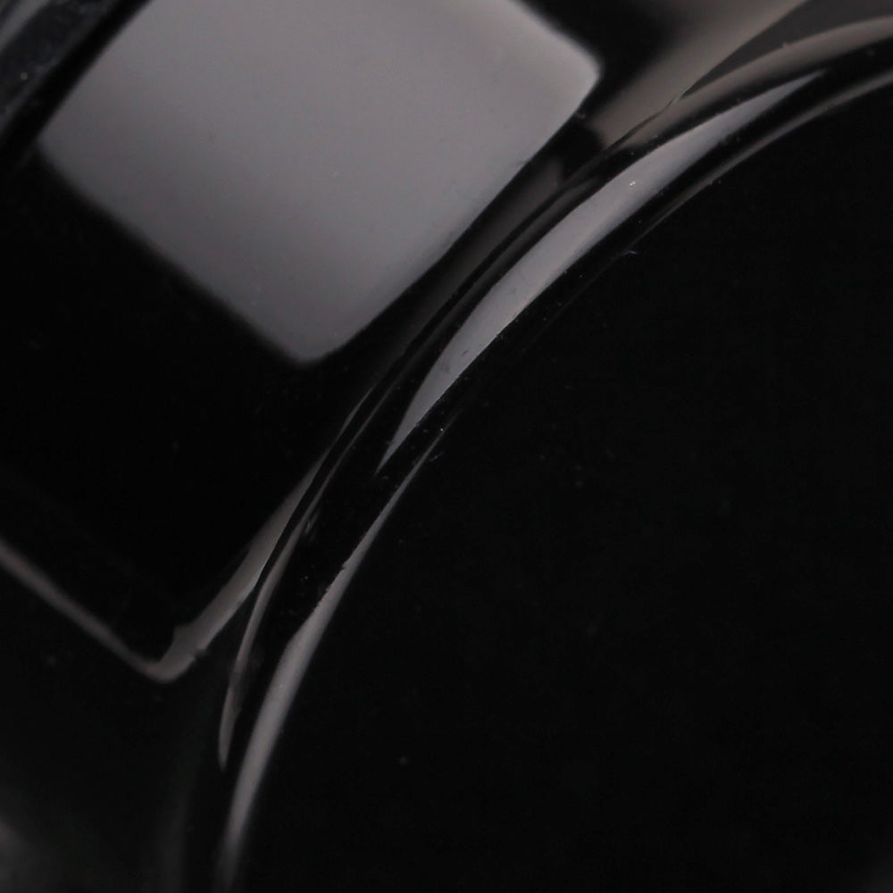 Detail View 3 of A Pair of Basic UV Acrylic Single Flared Ear Gauge Plug-Black