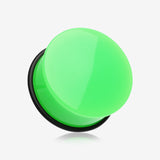 A Pair of Neon Colored UV Acrylic Single Flared Ear Gauge Plug
