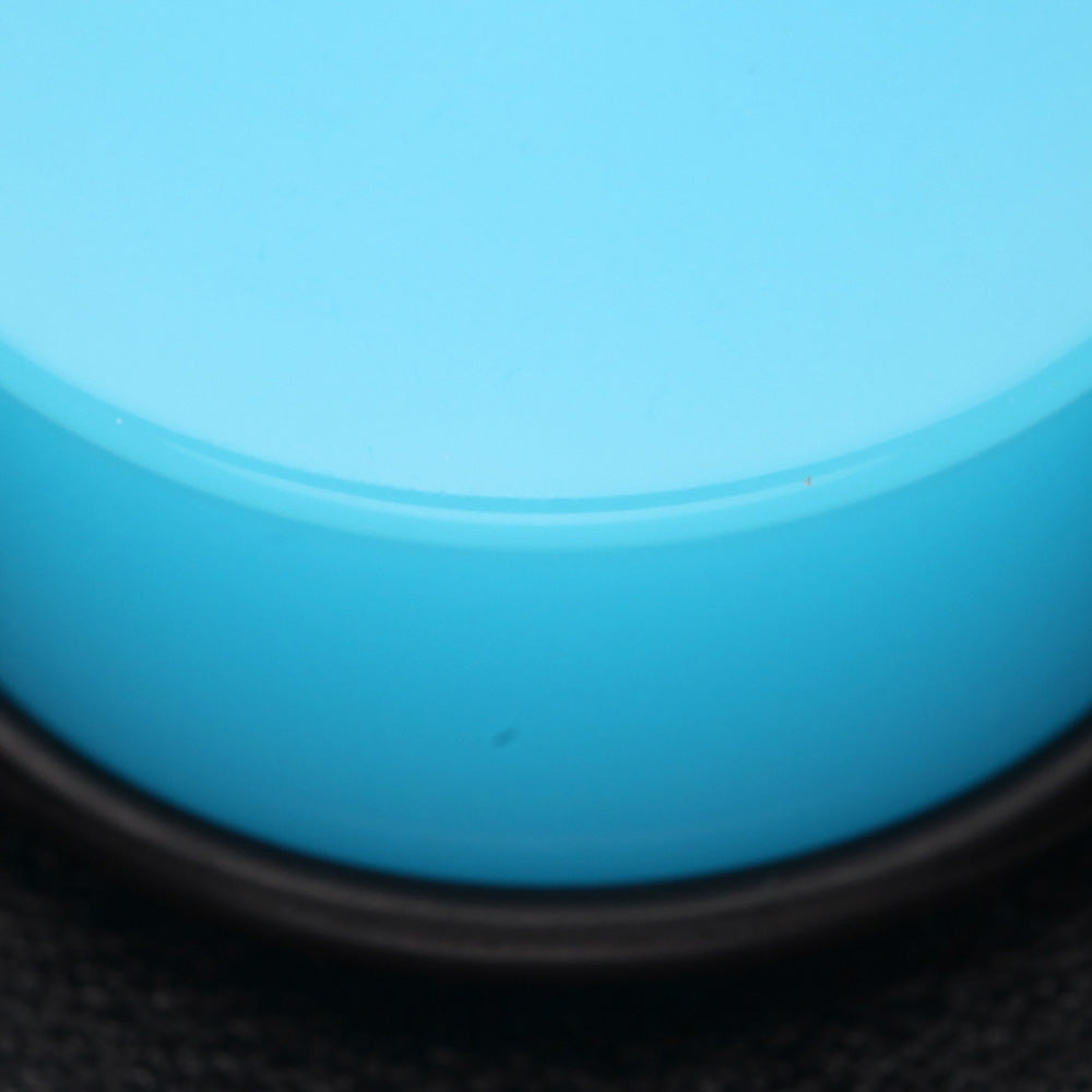 Detail View 3 of A Pair of Neon Colored UV Acrylic Single Flared Ear Gauge Plug-Light Blue