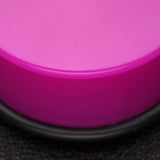 Detail View 3 of A Pair of Neon Colored UV Acrylic Single Flared Ear Gauge Plug-Purple