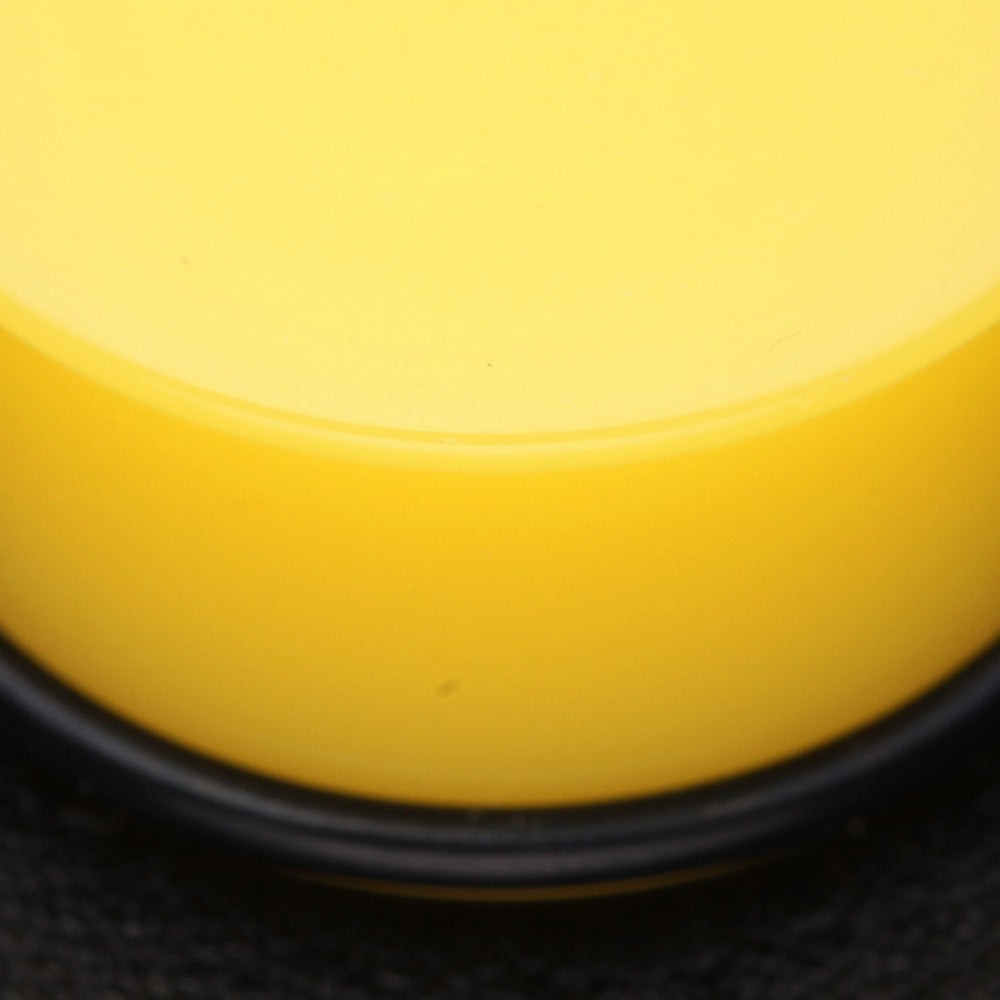 Detail View 3 of A Pair of Neon Colored UV Acrylic Single Flared Ear Gauge Plug-Yellow