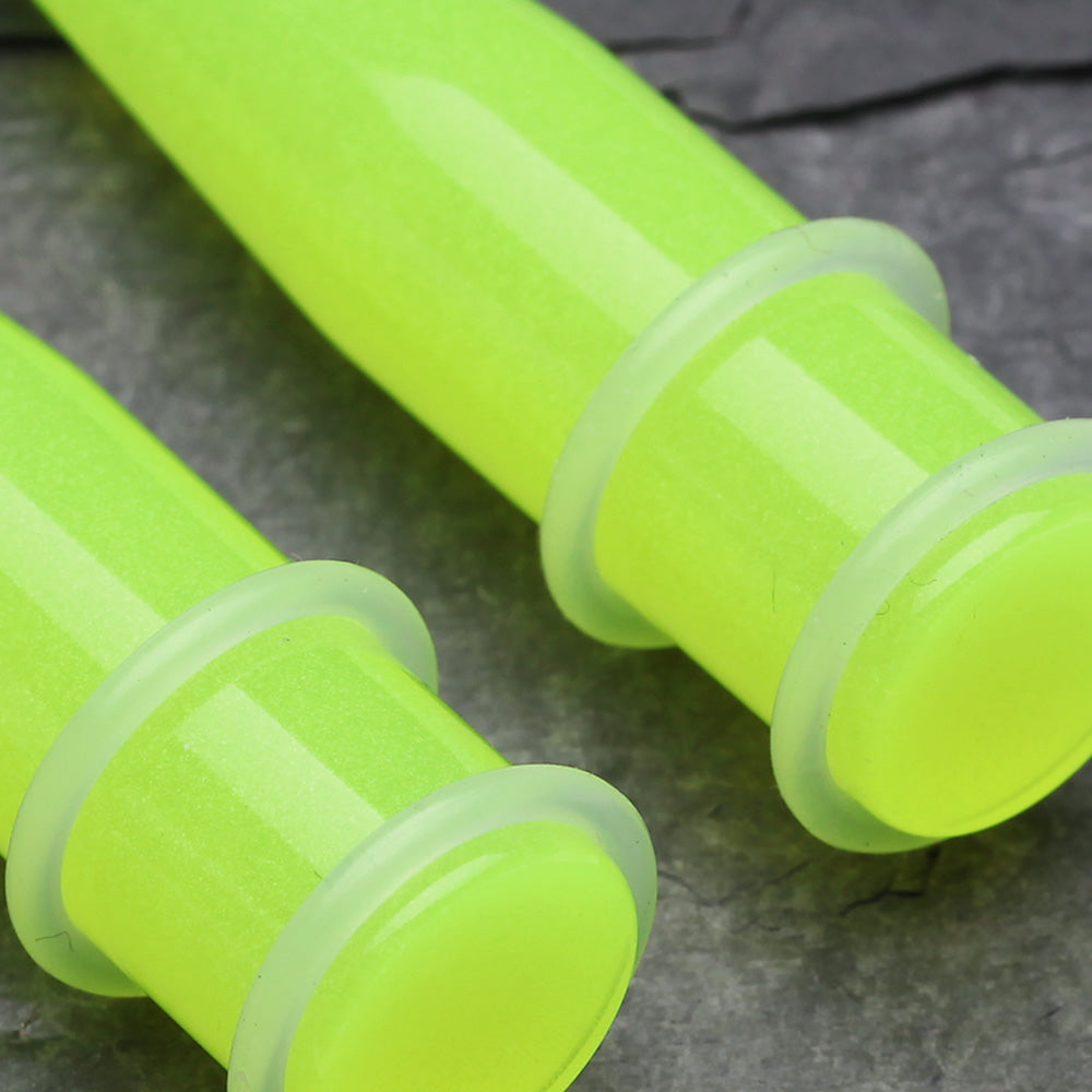 Detail View 3 of A Pair of Glow in the Dark Taper-Green