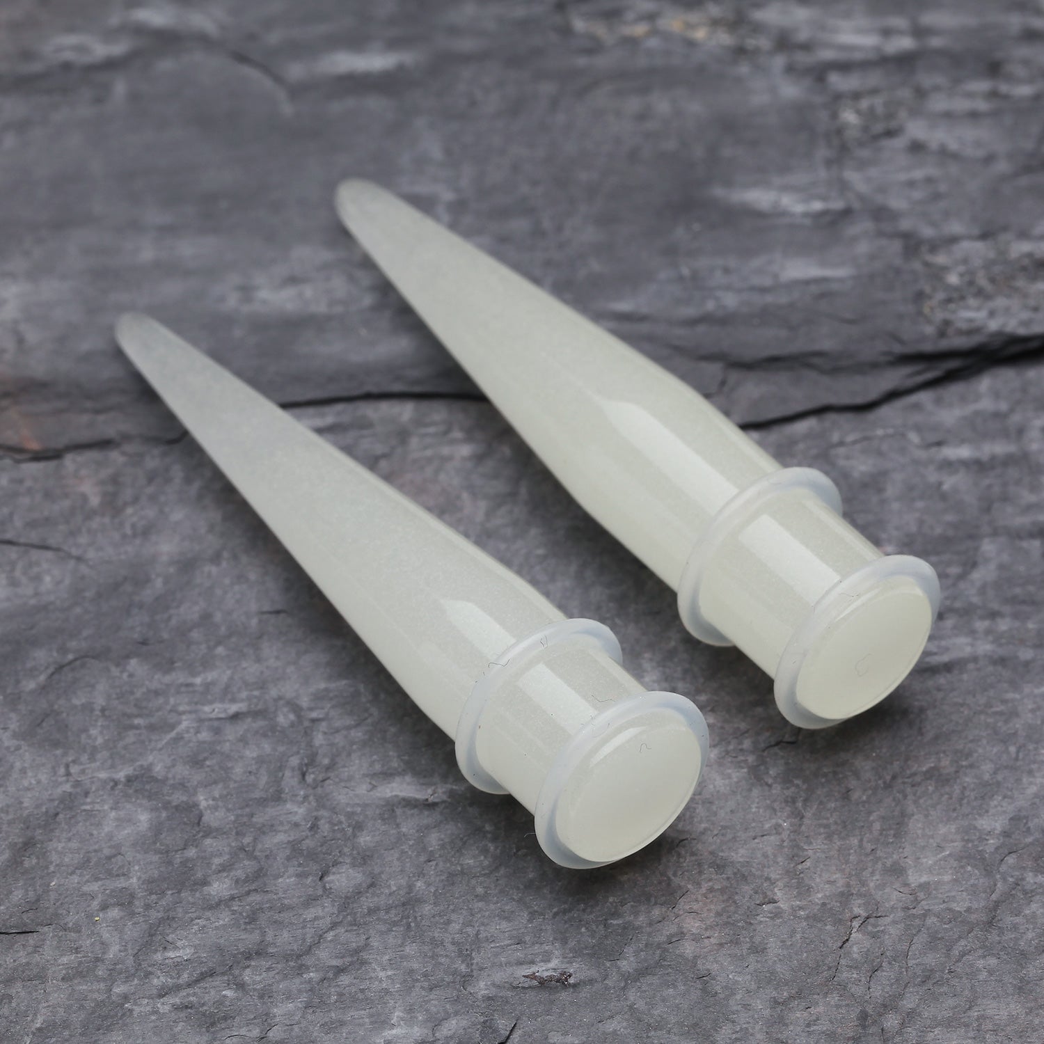 Detail View 1 of A Pair of Glow in the Dark Taper-White