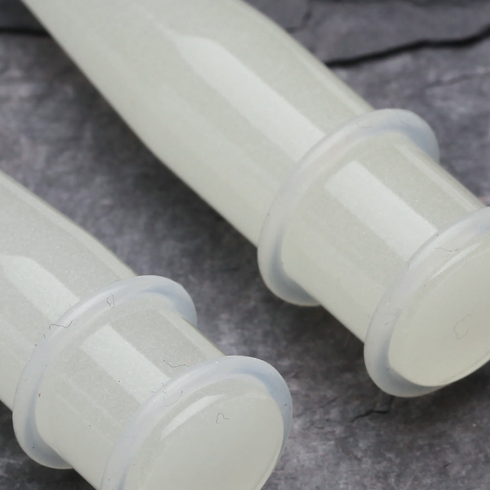 Detail View 3 of A Pair of Glow in the Dark Taper-White