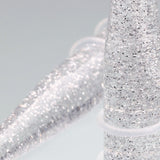 Detail View 2 of A Pair of Glitter UV Acrylic Taper-Clear Gem