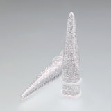 Detail View 1 of A Pair of Glitter UV Acrylic Taper-Clear Gem