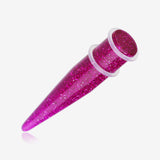 A Pair of Glitter UV Acrylic Taper