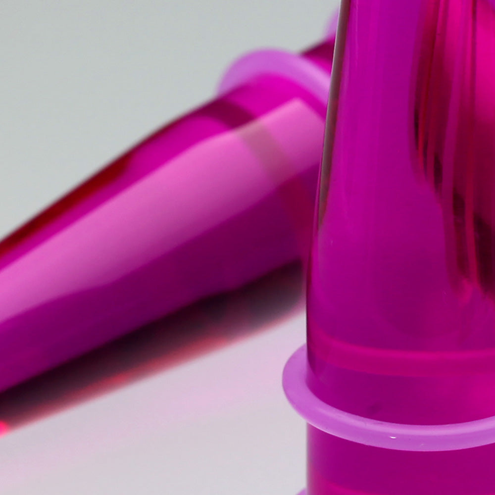 Detail View 2 of A Pair of Translucent UV Acrylic Taper-Purple