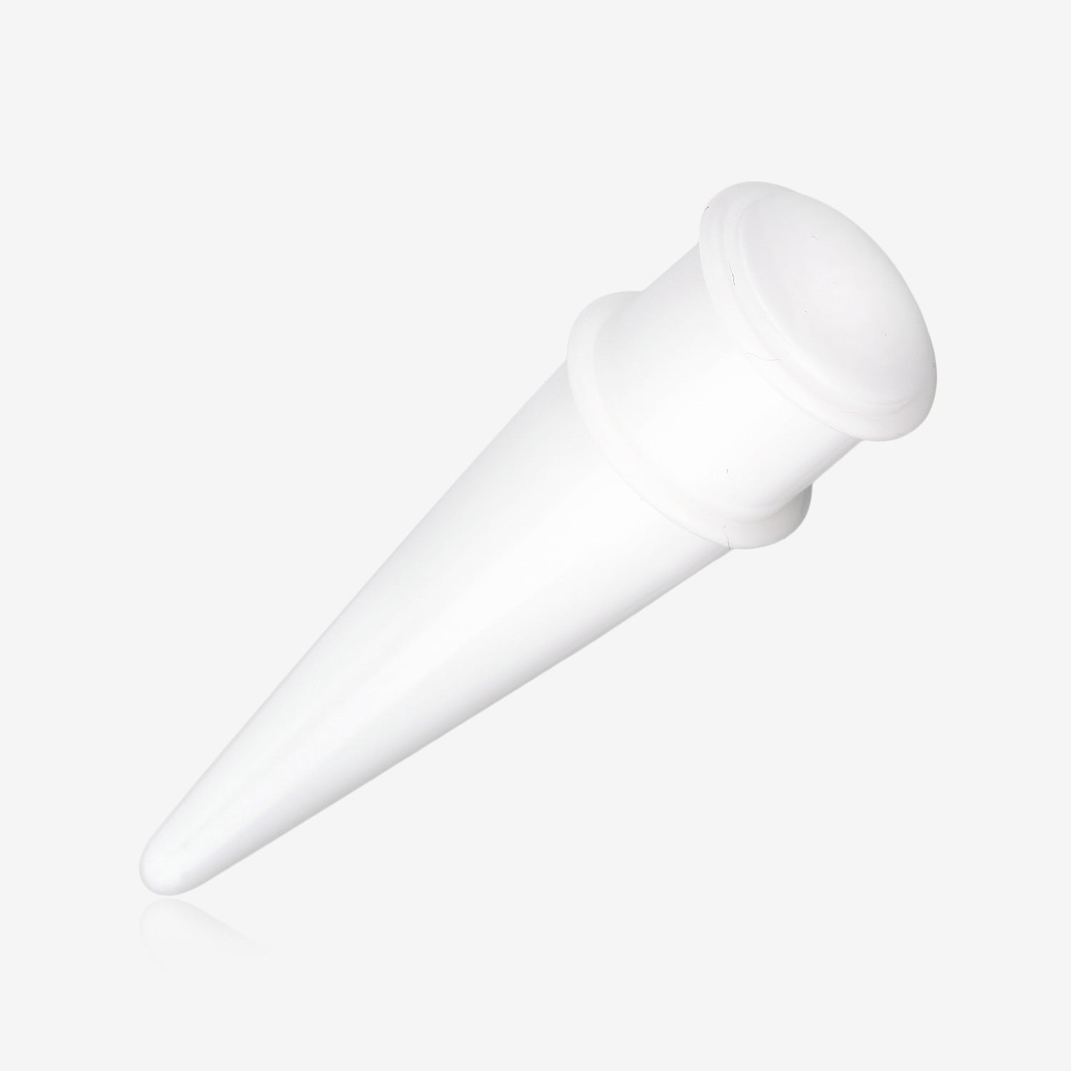 A Pair of Translucent UV Acrylic Taper-White