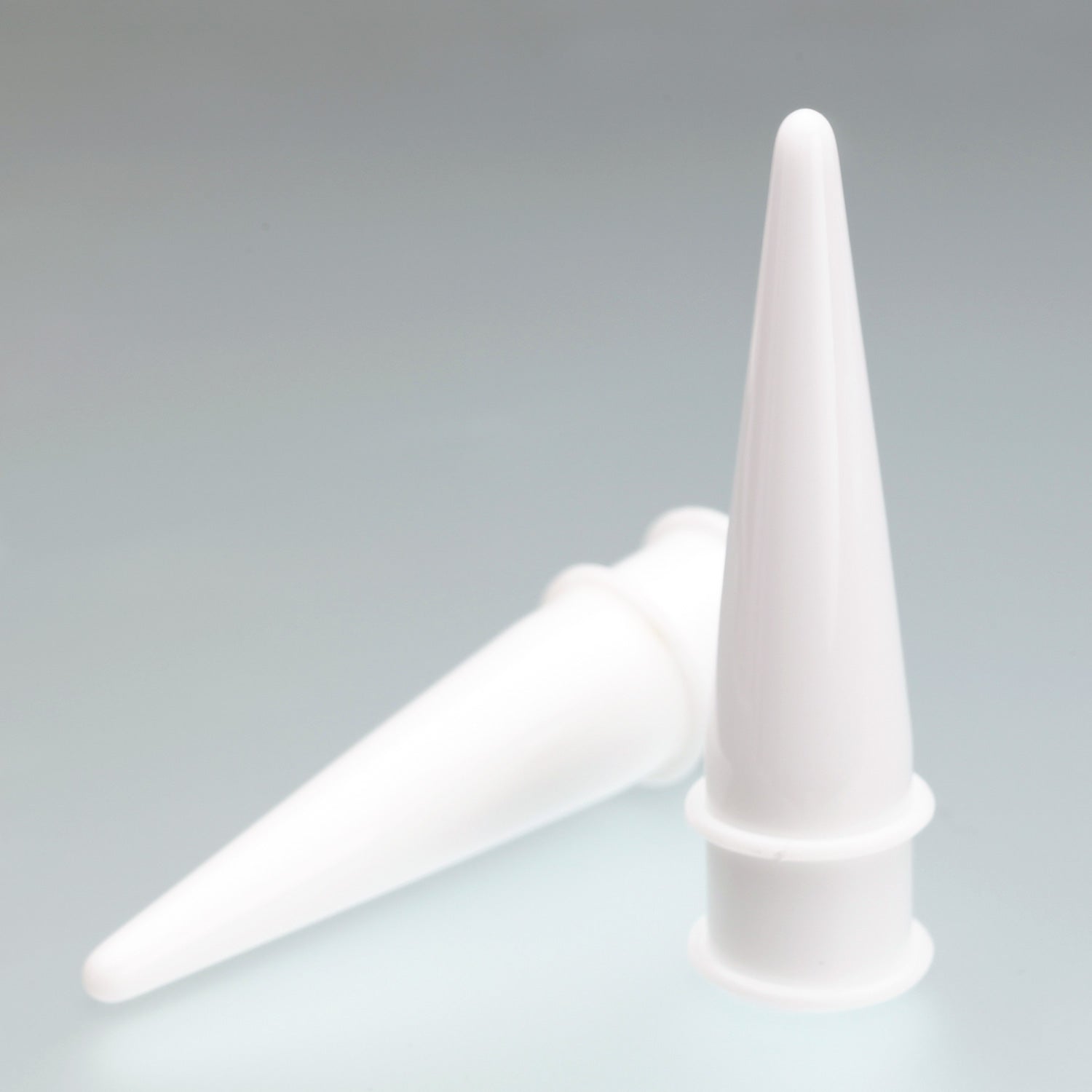 Detail View 1 of A Pair of Translucent UV Acrylic Taper-White