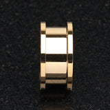 A Pair of Gold PVD Steel Screw-Fit Ear Gauge Tunnel Plug