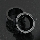 A Pair of Blackline Steel Screw-Fit Ear Gauge Tunnel Plug