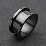 A Pair of Blackline Steel Screw-Fit Ear Gauge Tunnel Plug
