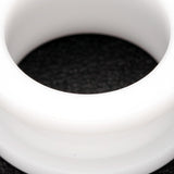 Detail View 3 of A Pair of Basic UV Acrylic Screw-Fit Ear Gauge Tunnel Plug-White