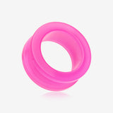 A Pair of Neon Colored UV Acrylic Screw-Fit Ear Gauge Tunnel Plug