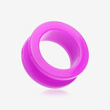 A Pair of Neon Colored UV Acrylic Screw-Fit Ear Gauge Tunnel Plug