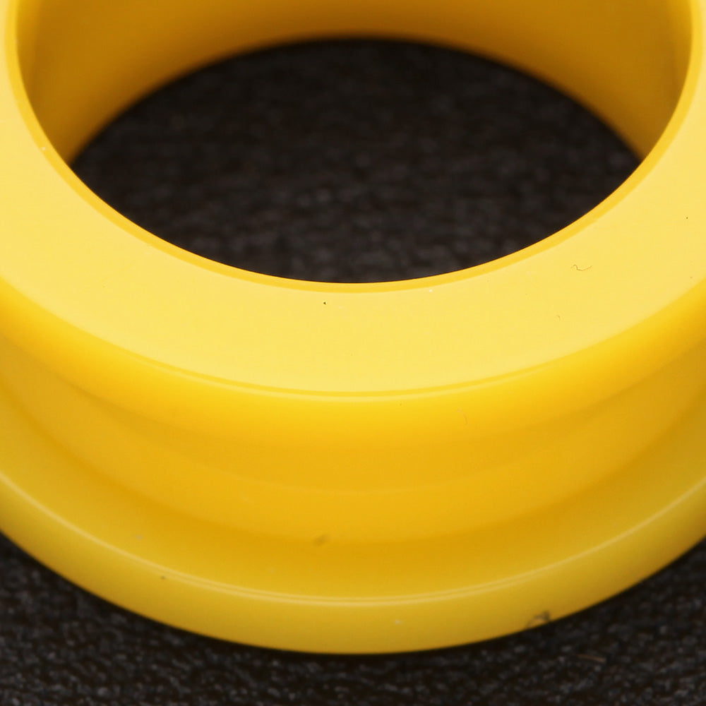Detail View 3 of A Pair of Neon Colored UV Acrylic Screw-Fit Ear Gauge Tunnel Plug-Yellow