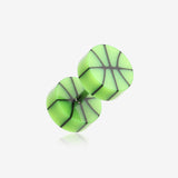 A Pair of Basketball UV Acrylic Faux Gauge Plug Earring*