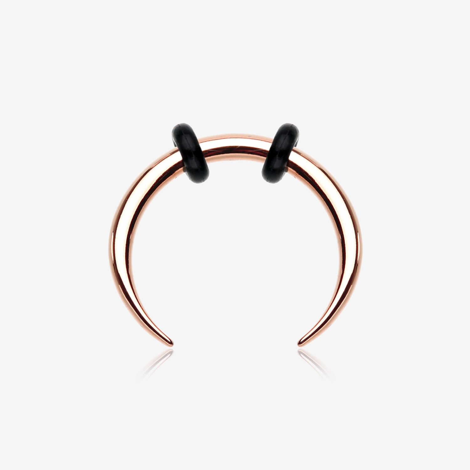 Rose Gold Basic Steel Pincher Septum Ring-Rose Gold