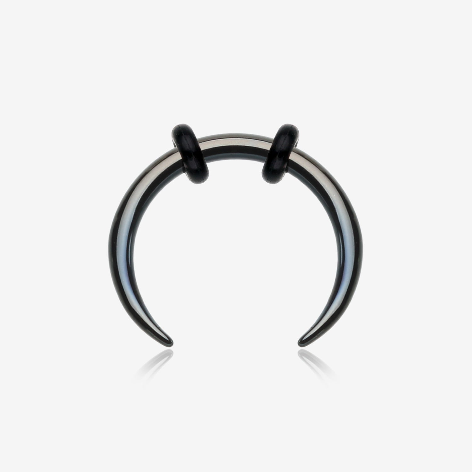Blackline Basic Steel Pincher Septum Ring-Black