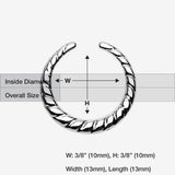 Detail View 1 of Sailor Rope Steel Septum Retainer