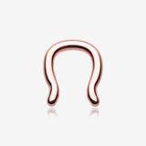 Rose Gold PVD Steel Septum Ring-Rose Gold