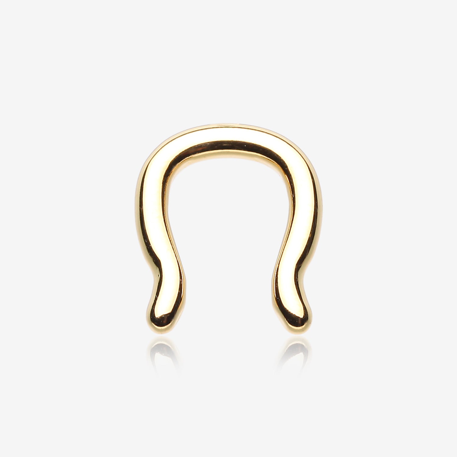 Gold PVD Steel Septum Ring-Gold