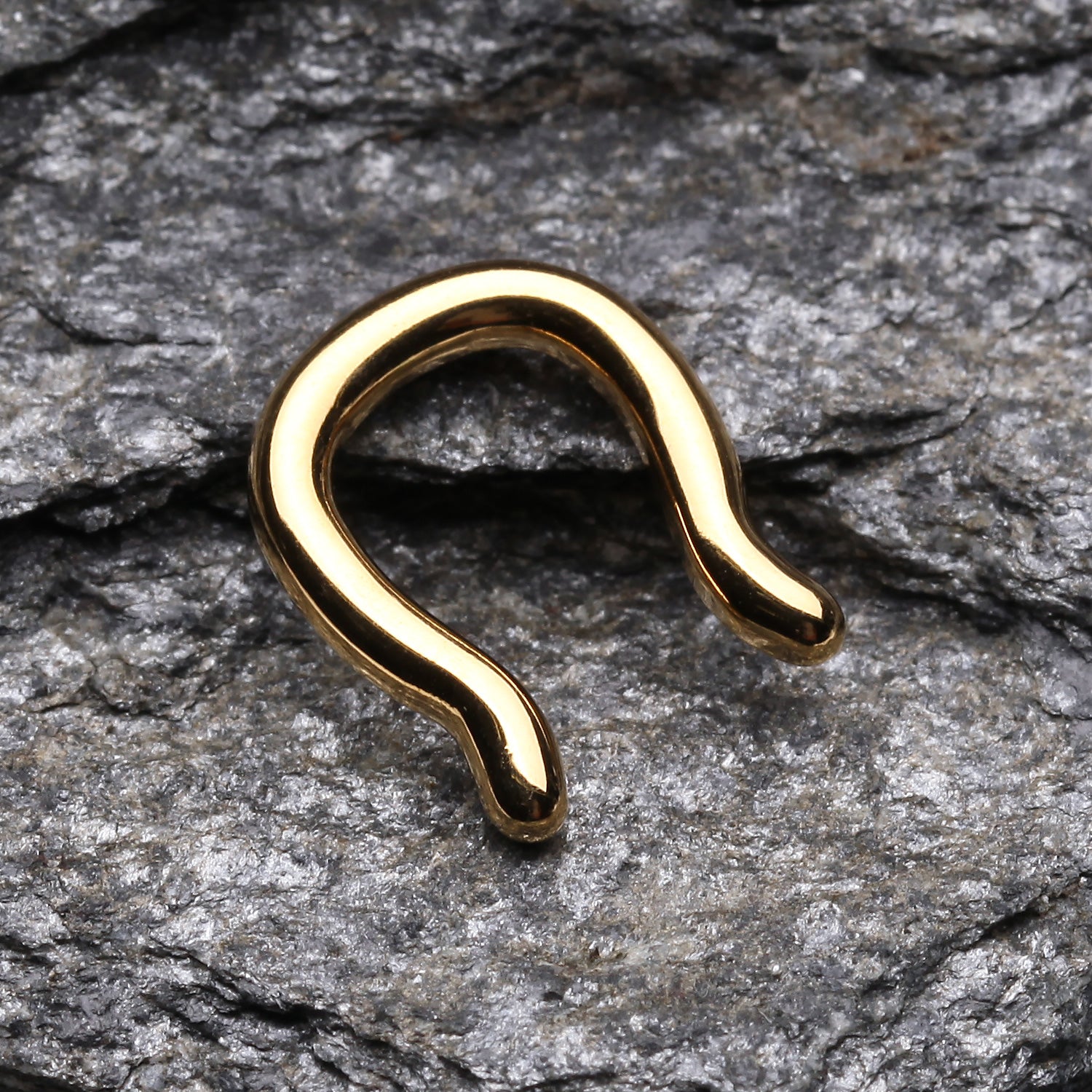 Detail View 1 of Gold PVD Steel Septum Ring-Gold