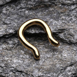 Detail View 1 of Gold PVD Steel Septum Ring-Gold