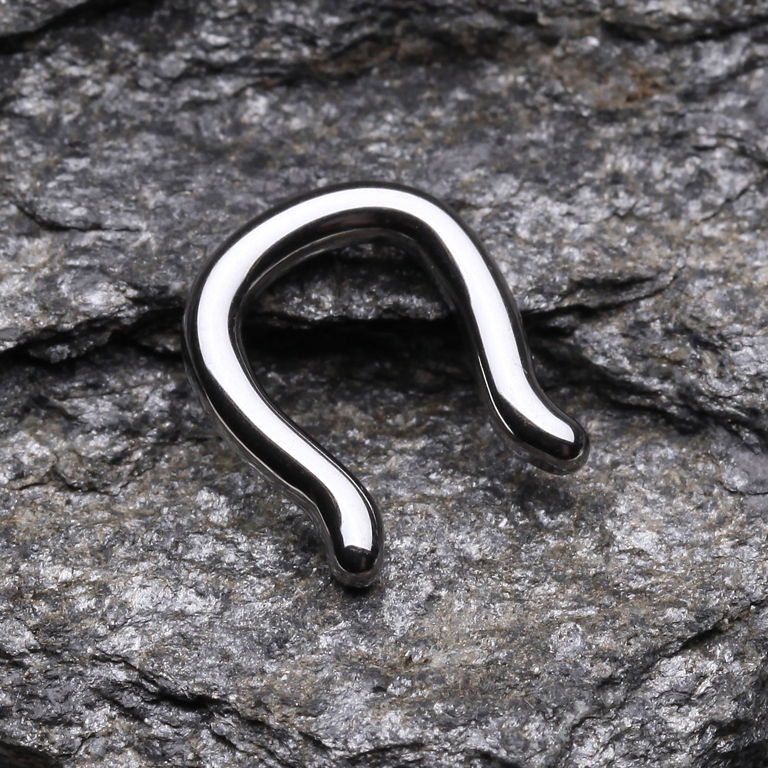 Detail View 1 of Basic Steel Septum Ring-Steel