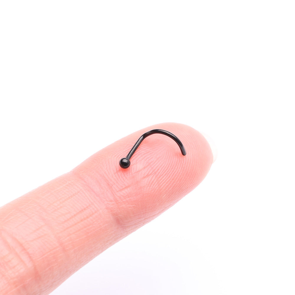Detail View 2 of Implant Grade Titanium Blackline Ball Top Nose Screw Ring