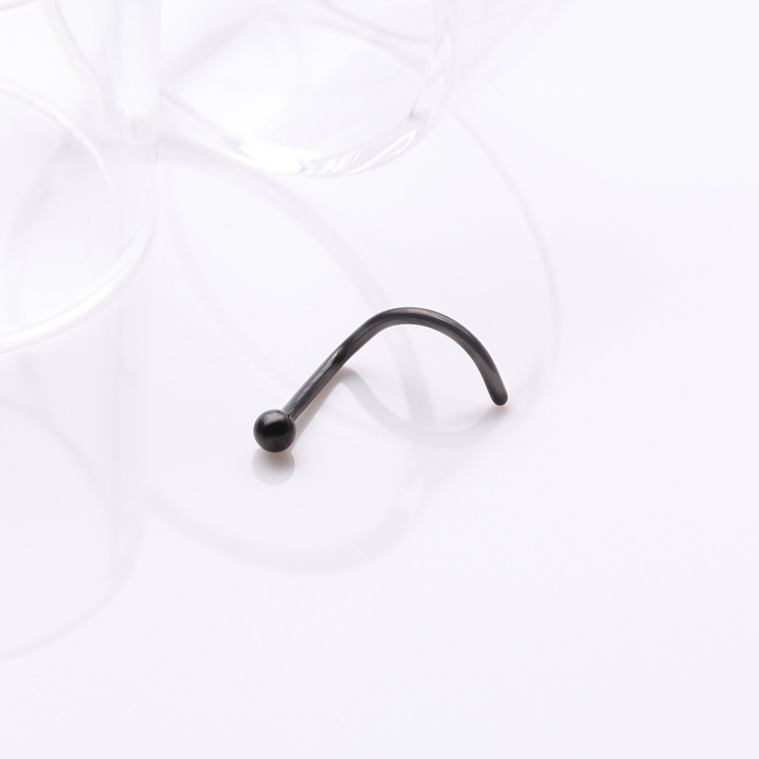 Detail View 1 of Implant Grade Titanium Blackline Ball Top Nose Screw Ring