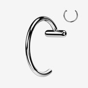 Implant Grade Titanium Bar Stopper Nose Hoop Ring