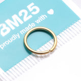 Detail View 4 of Implant Grade Titanium PVD Golden Seamless Bendable Hoop Ring