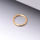 Detail View 1 of Pure24K Implant Grade Titanium Basic Seamless Hinged Clicker Hoop Ring
