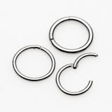 Detail View 3 of Implant Grade Titanium Basic Seamless Hinged Clicker Hoop Ring