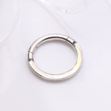 Detail View 1 of Implant Grade Titanium Iridescent Revo Lined Clicker Hoop Ring