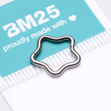 Detail View 3 of Implant Grade Titanium Star Basic Geometric Clicker Hoop Ring