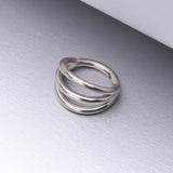Detail View 1 of Implant Grade Titanium Triple Row Hoops Steel Seamless Clicker Hoop Ring