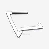 Implant Grade Titanium Basic Hollow Triangle Clicker Hoop Ring