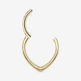 Detail View 1 of Pure24K Implant Grade Titanium Classic Teardrop Clicker Hoop Ring