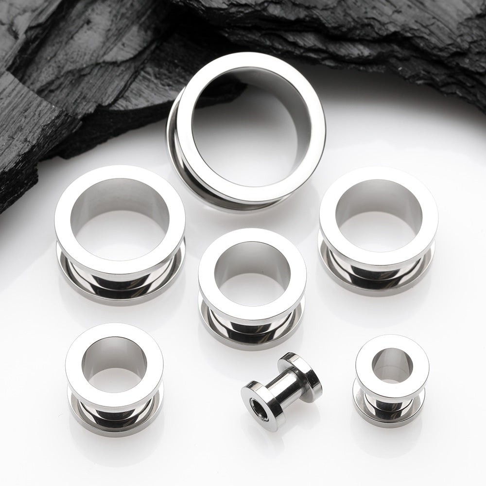 Detail View 2 of A Pair of Implant Grade Titanium Screw-Fit Tunnel Plug