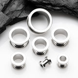 Detail View 2 of A Pair of Implant Grade Titanium Screw-Fit Tunnel Plug