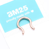 Detail View 4 of Implant Grade Titanium Rose Gold PVD Basic Septum Retainer
